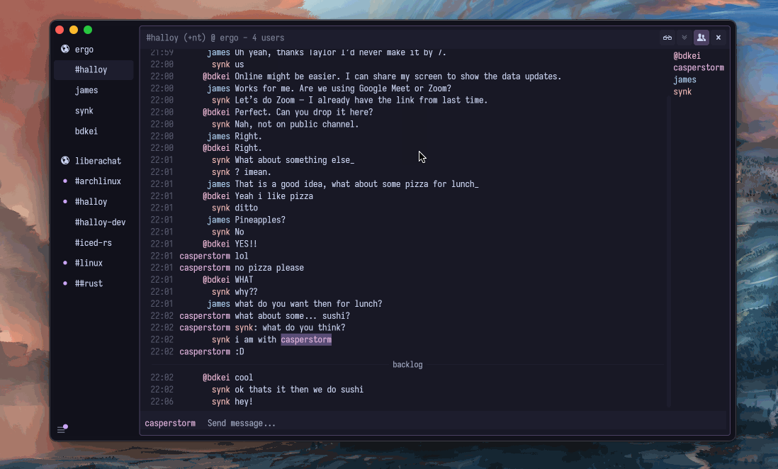 Halloy: a modern, pane-based IRC client