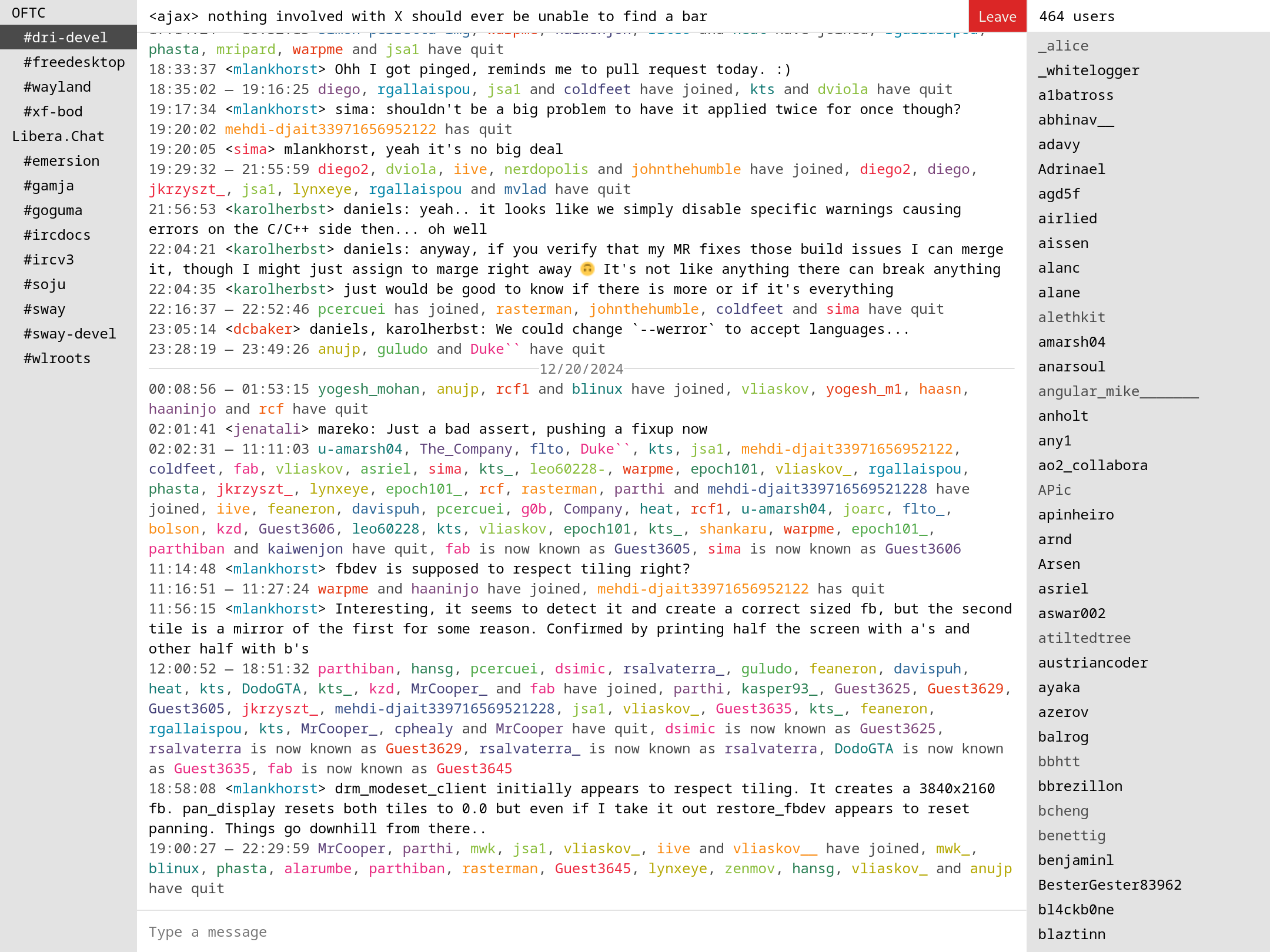 gamja: a minimal web client backed by soju
